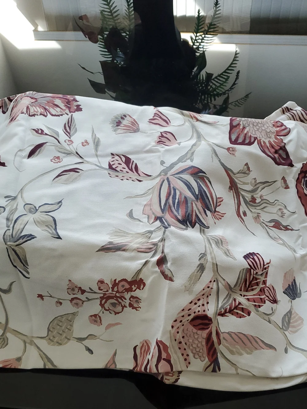 New Threshold Floral Duvet Cream/Rose/Mauve Full/Queen w/Shams
